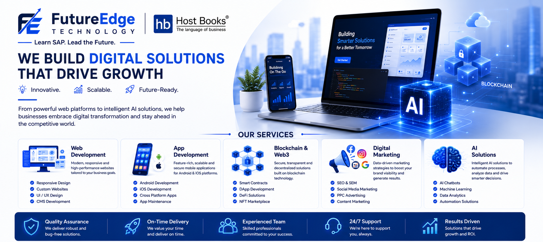 FutureEdge Technology — we build digital solutions that drive growth